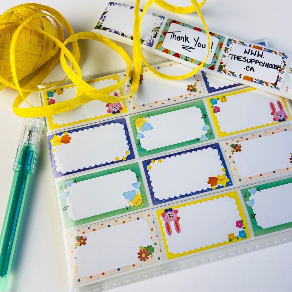 120pcs Cartoon Stickers. Label stickers Customize with Notes